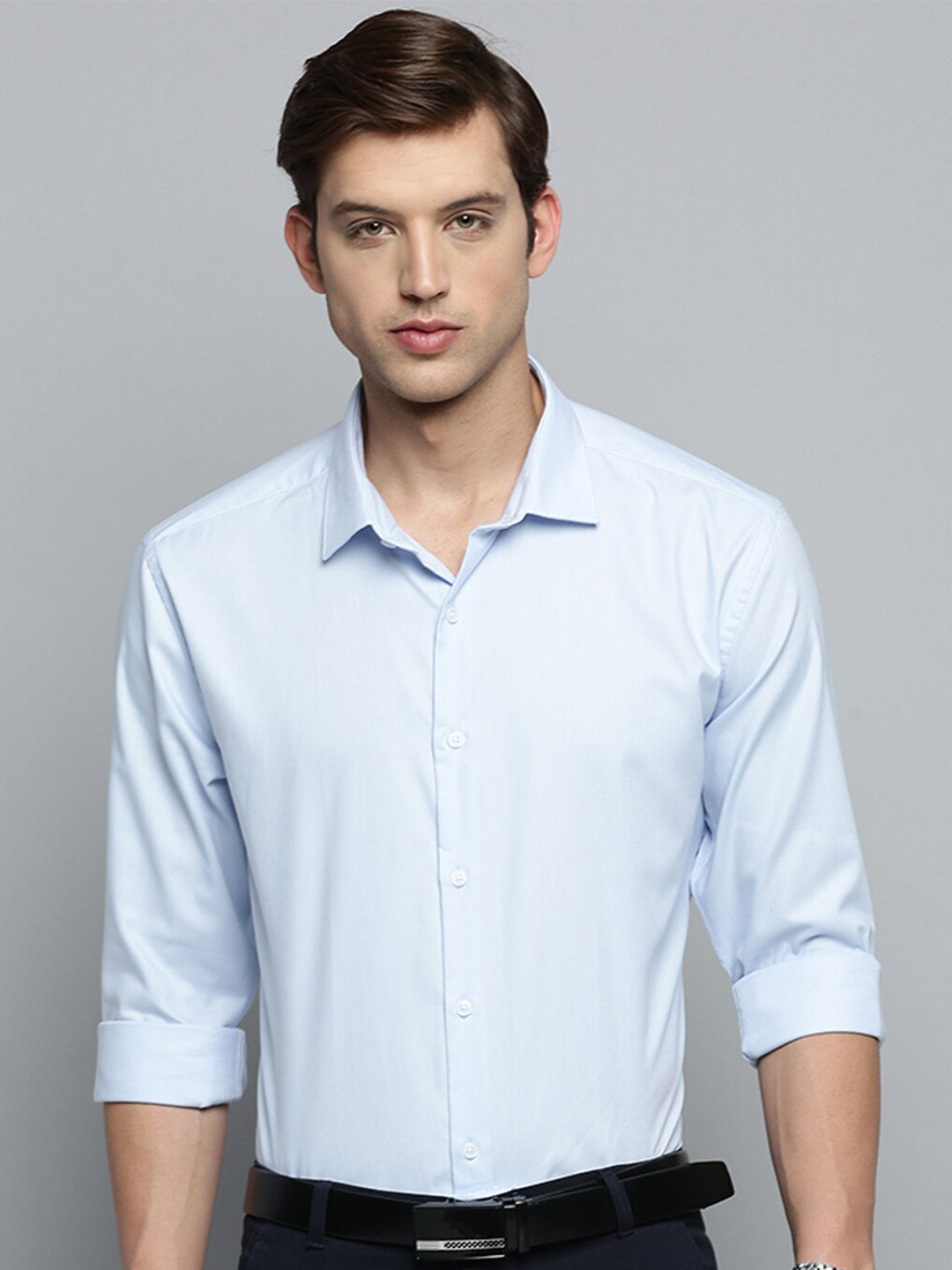 

SHOWOFF Men Classic Formal Cotton Shirt, Blue