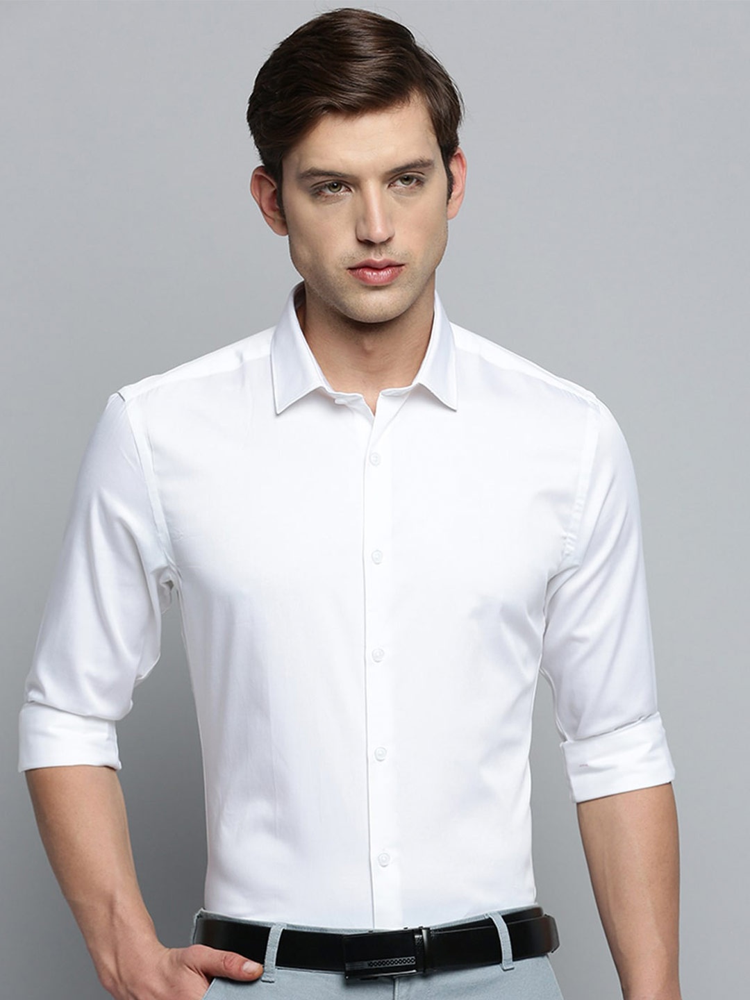 

SHOWOFF Smart Cotton Formal Shirt, White