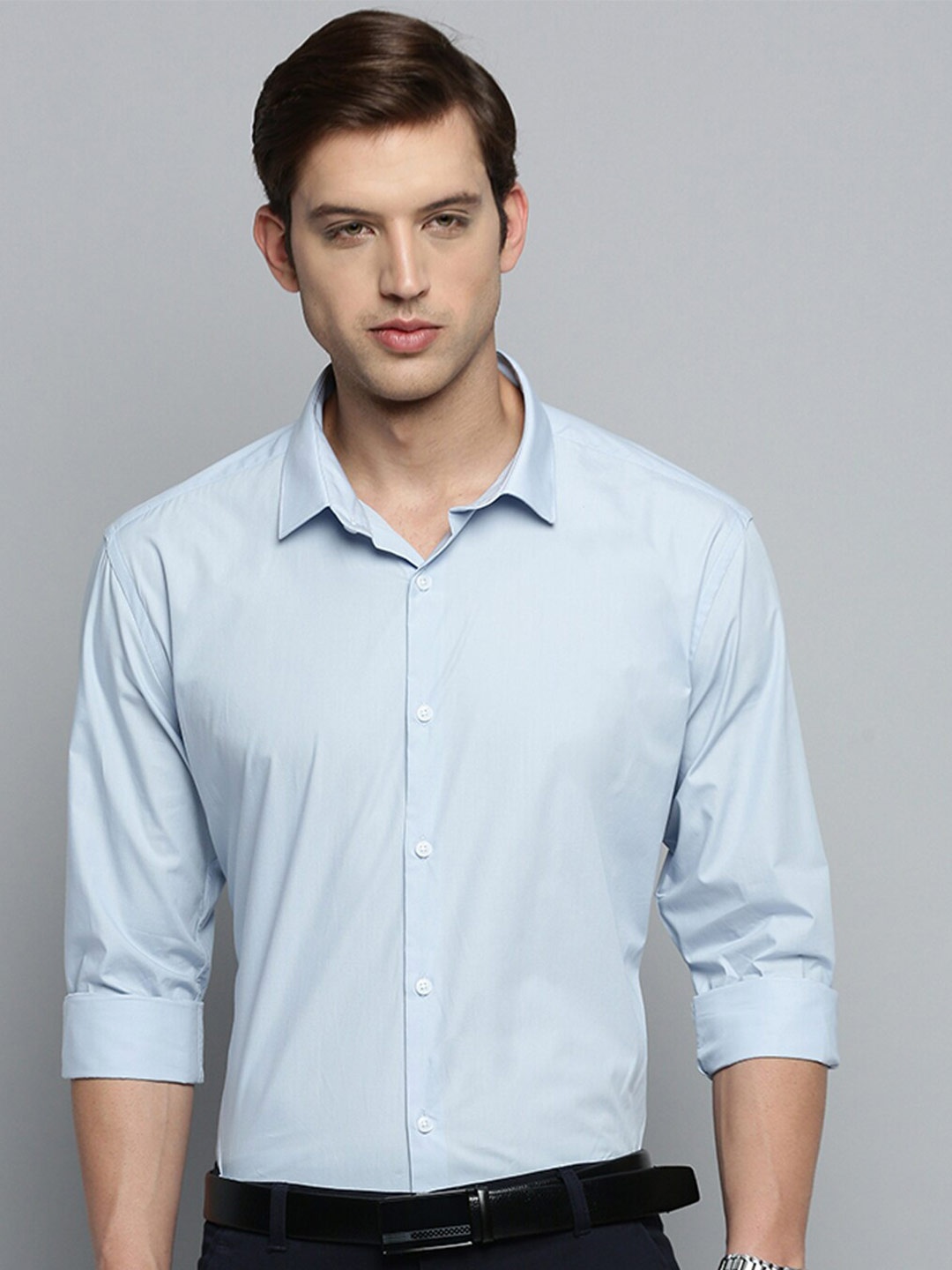 

SHOWOFF Spread Collar Formal Shirt, Blue