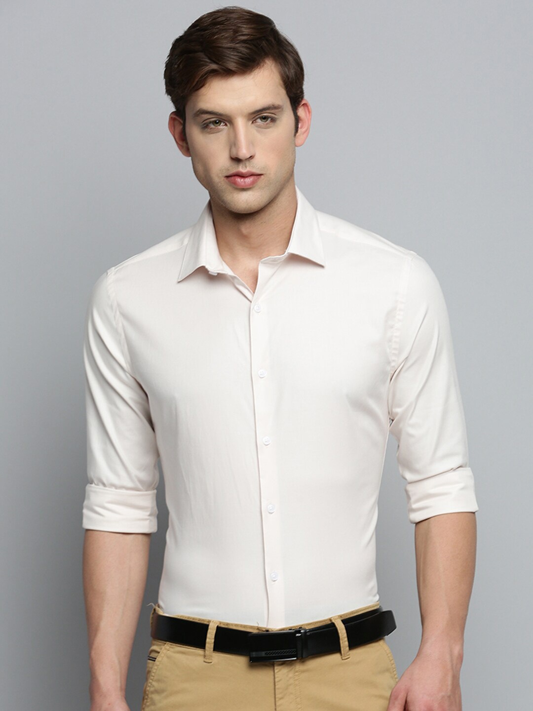 

SHOWOFF Smart Formal Cotton Shirt, Off white