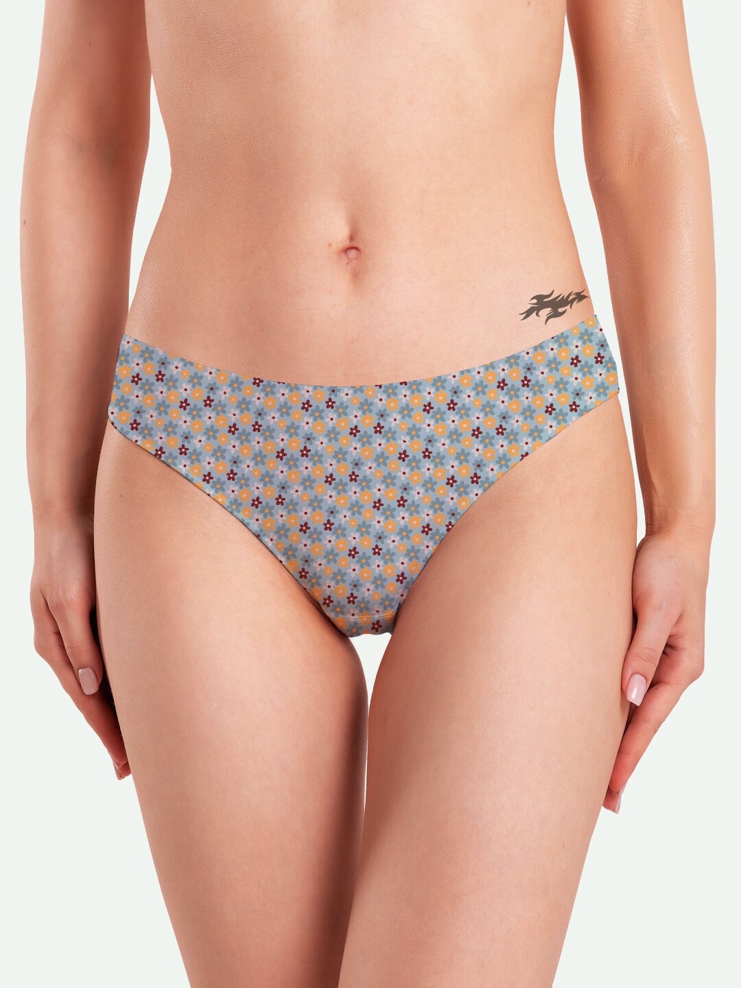 

mezmoda Women Printed Ultra Soft & Breathable Hipster Briefs, Green