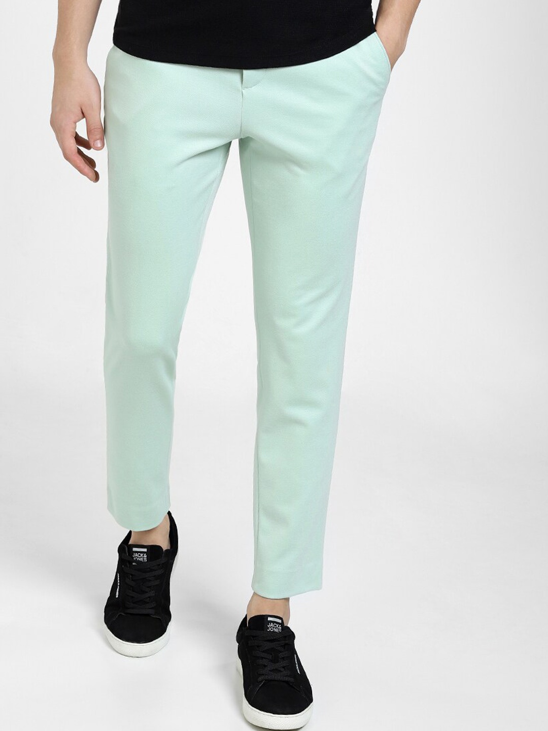 

Jack & Jones Men Slim Fit Mid-Rise Chinos, Green
