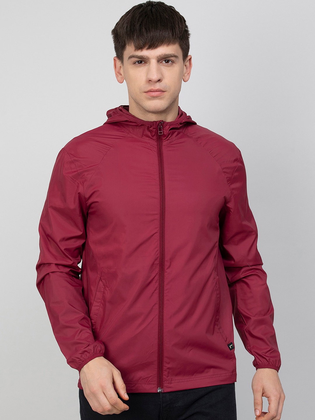 

Fame Forever by Lifestyle Men Hooded Sporty Jacket, Maroon