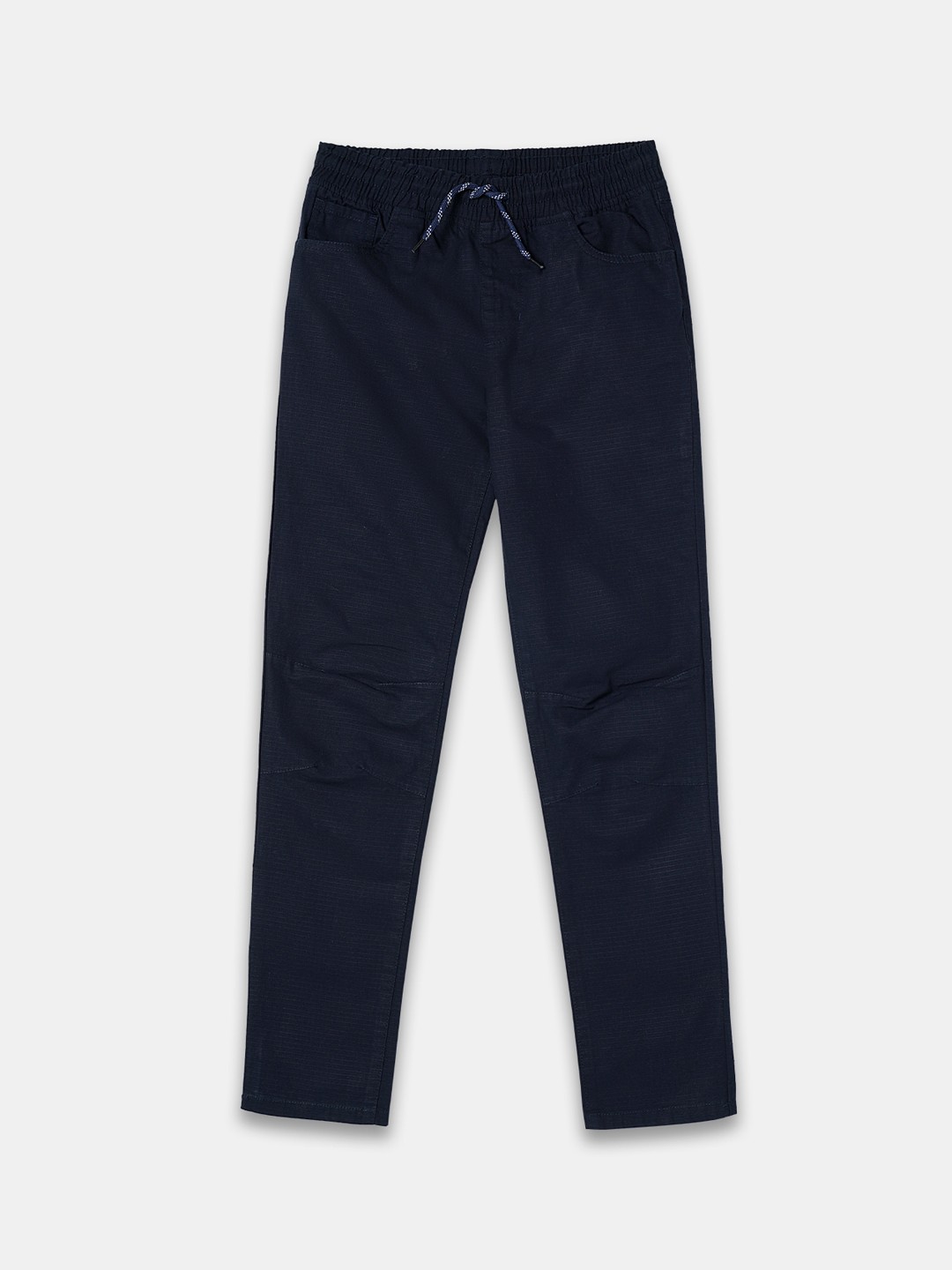 

R&B Boys Relaxed Mid-Rise Cotton Trousers, Blue