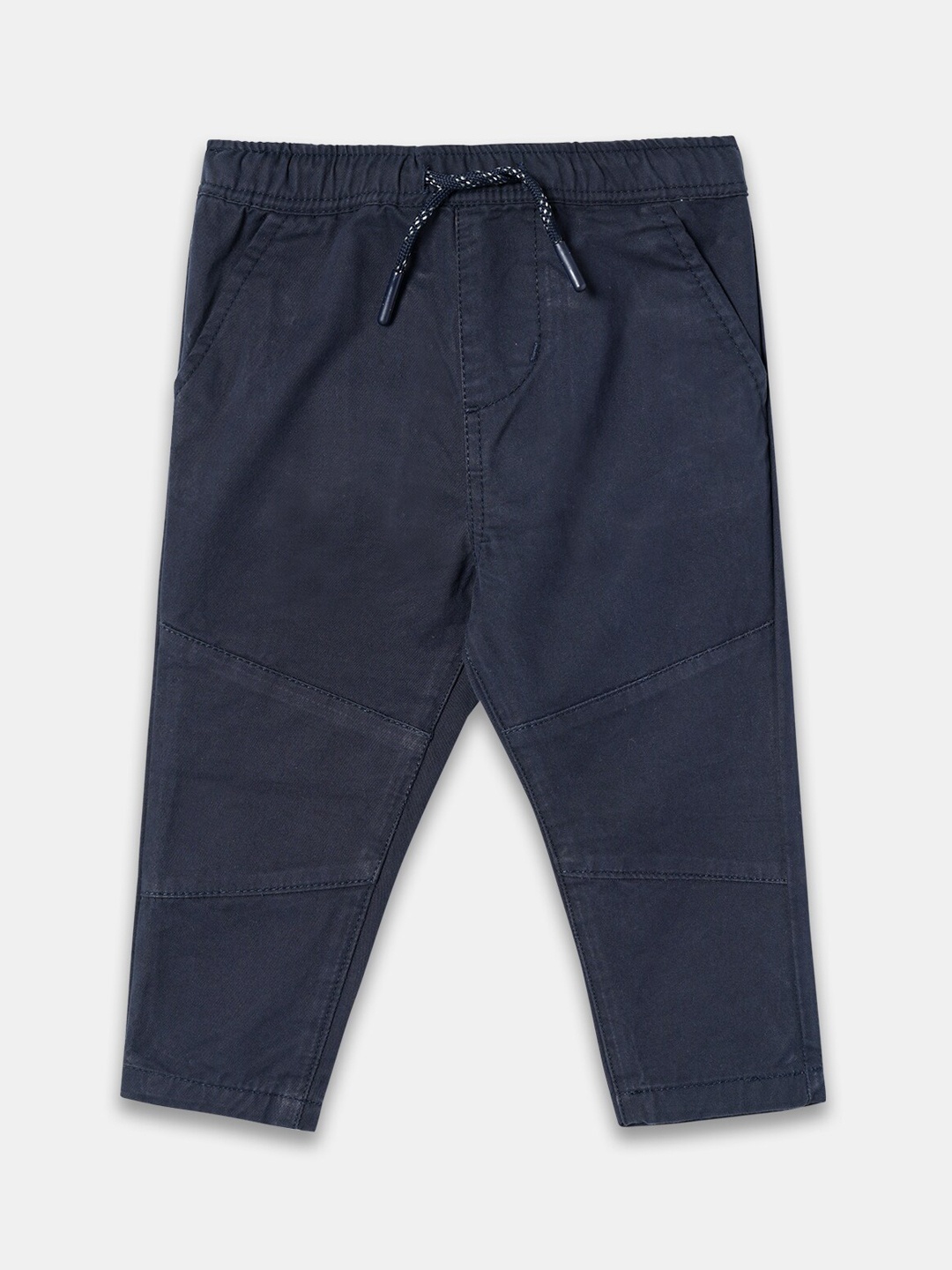 

R&B Boys Cotton Relaxed Fit Track Pants, Blue