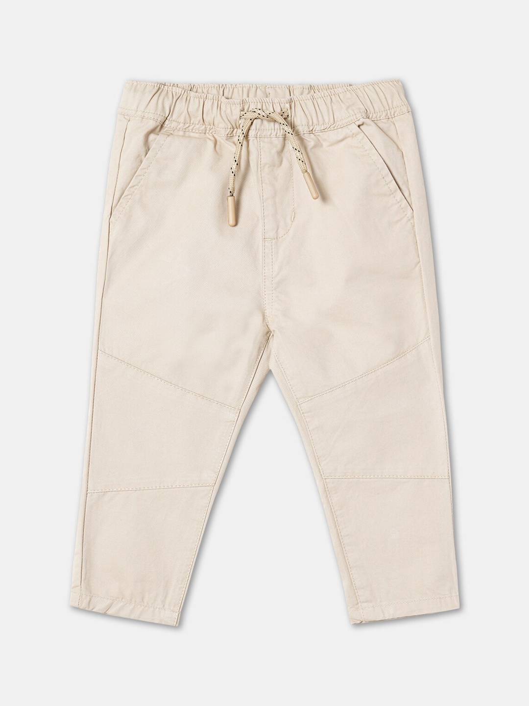 

R&B Boys Cotton Track Pants, Beige