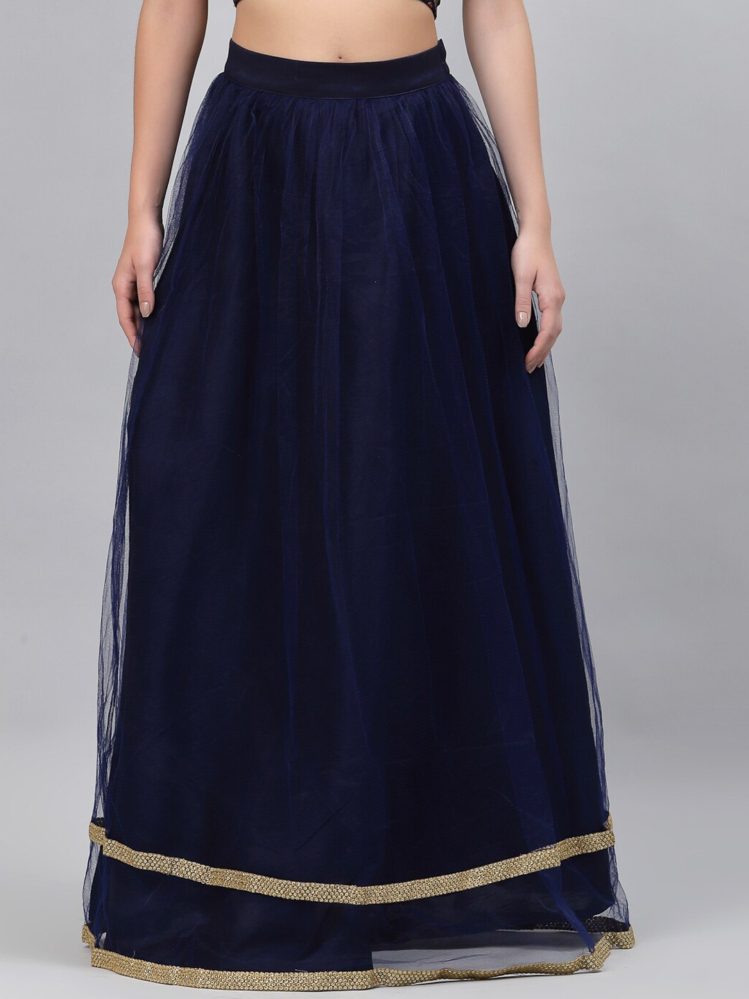 

studio rasa Embellished Maxi Skirt, Blue