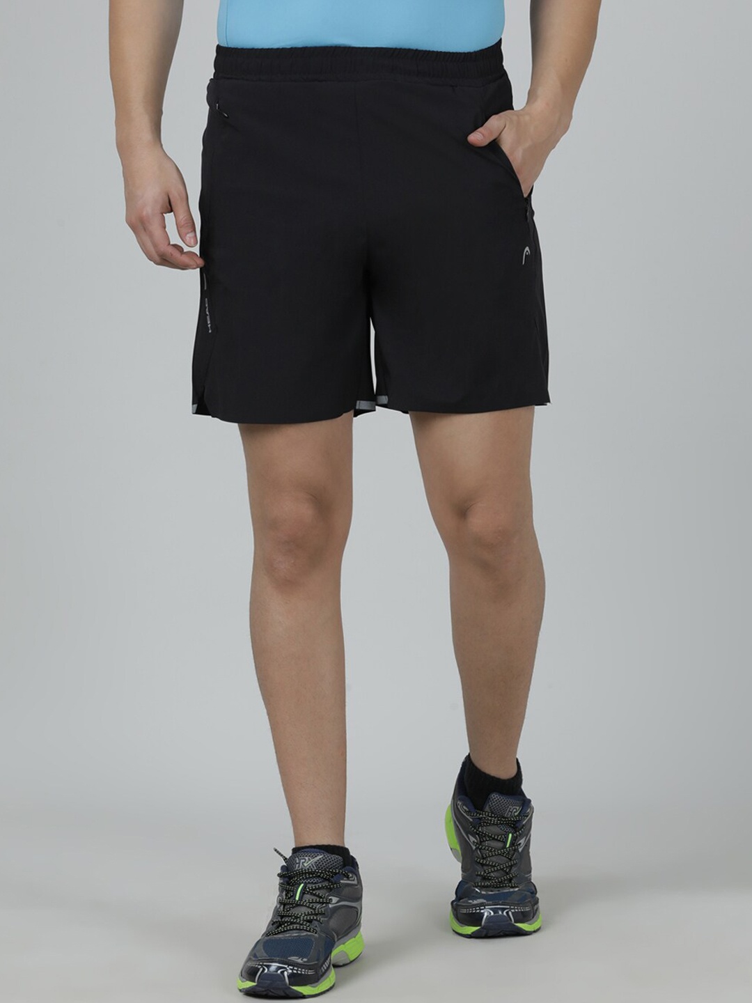 

Head Men Slim Fit Training or Gym Sports Shorts, Black