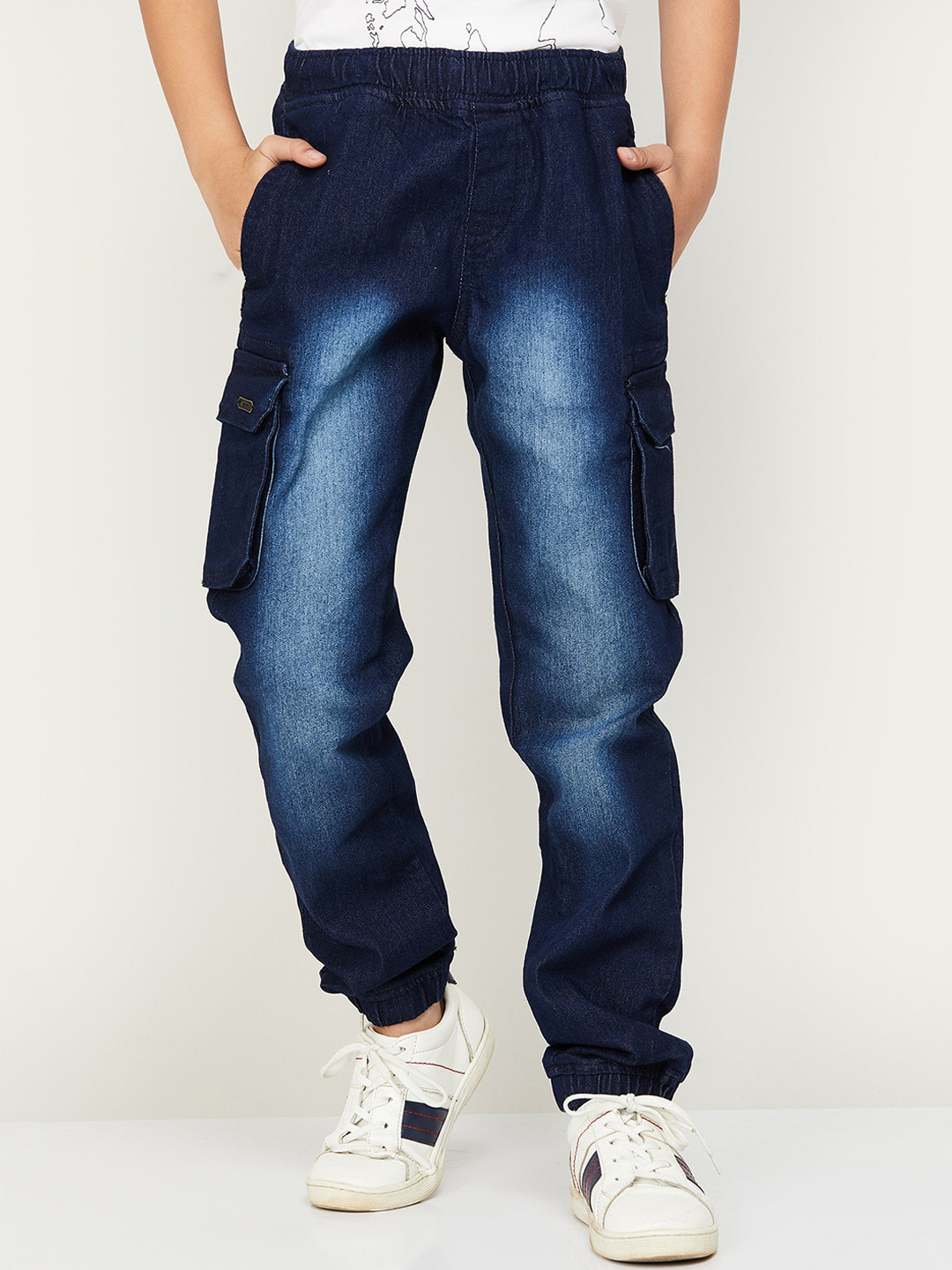 

Fame Forever by Lifestyle Boys Cotton Heavy Fade Jeans, Blue