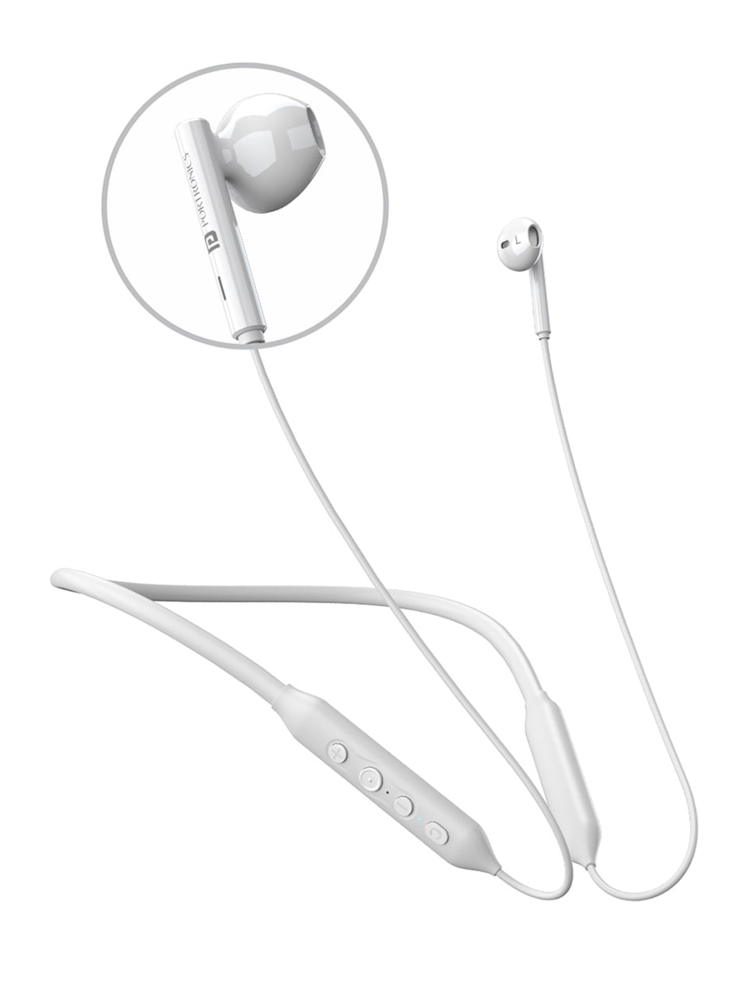 

Portronics Harmonics Z5 Wireless Bluetooth Stereo Headset, White