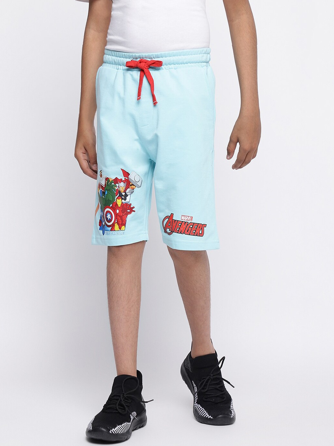 

Lil Tomatoes Boys Printed Marvel Outdoor Shorts, Blue