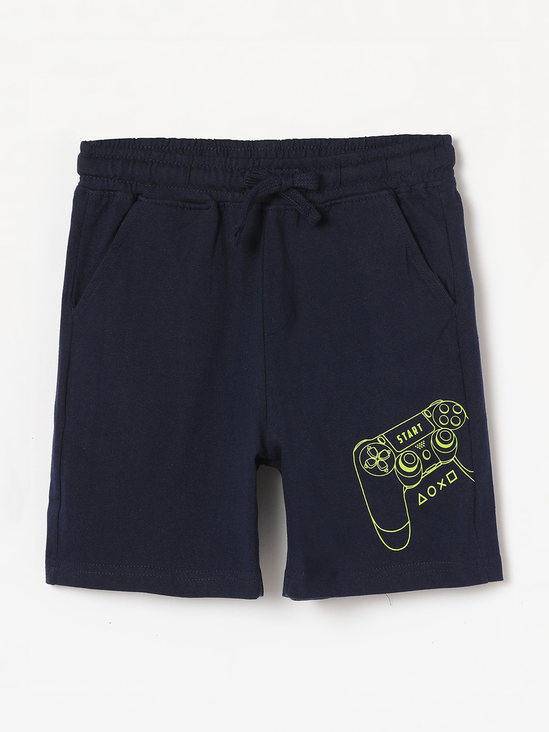 

Fame Forever by Lifestyle Boys Printed Cotton Shorts, Navy blue