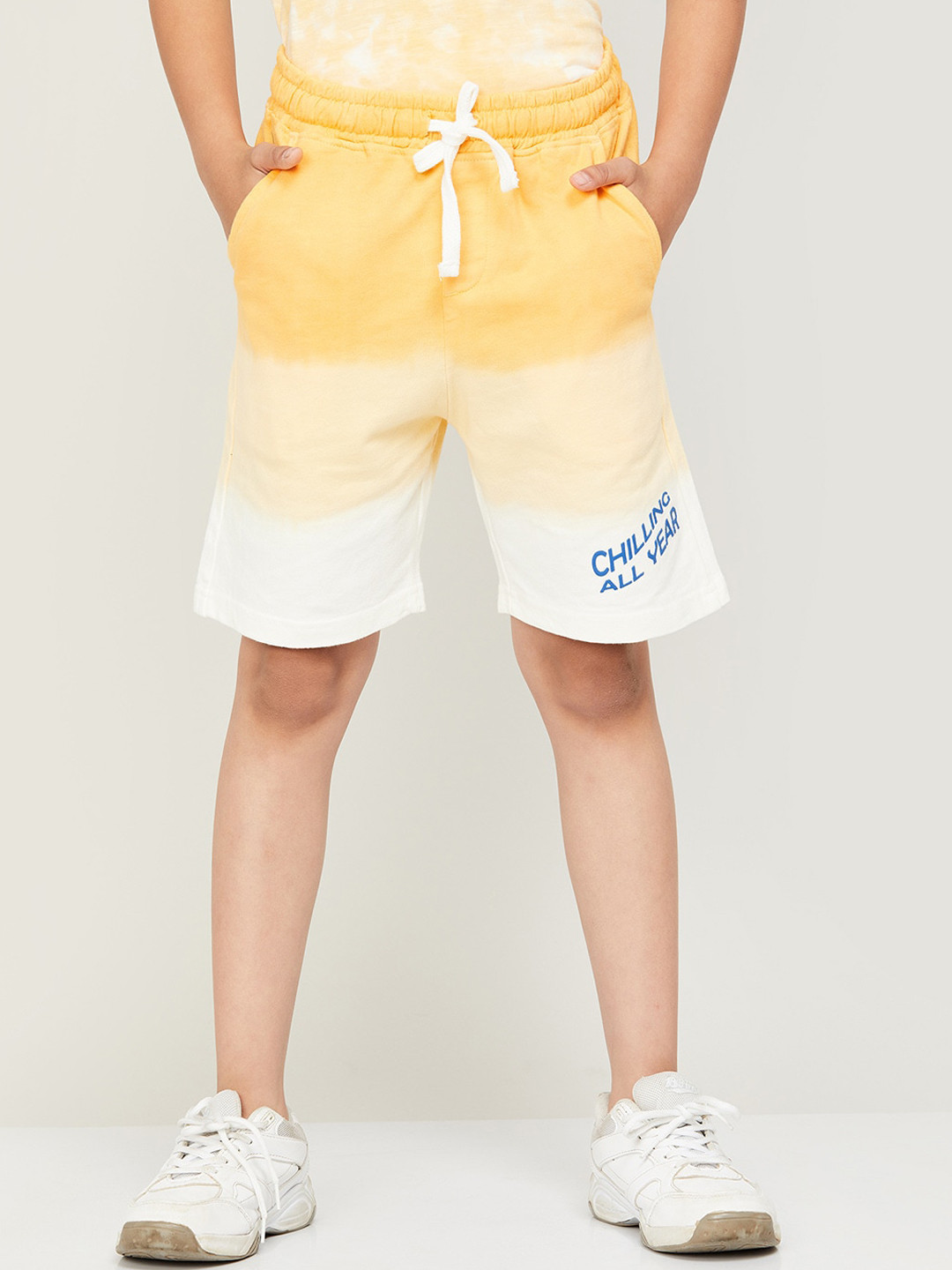 

Fame Forever by Lifestyle Boys Colourblocked Cotton Shorts, Yellow
