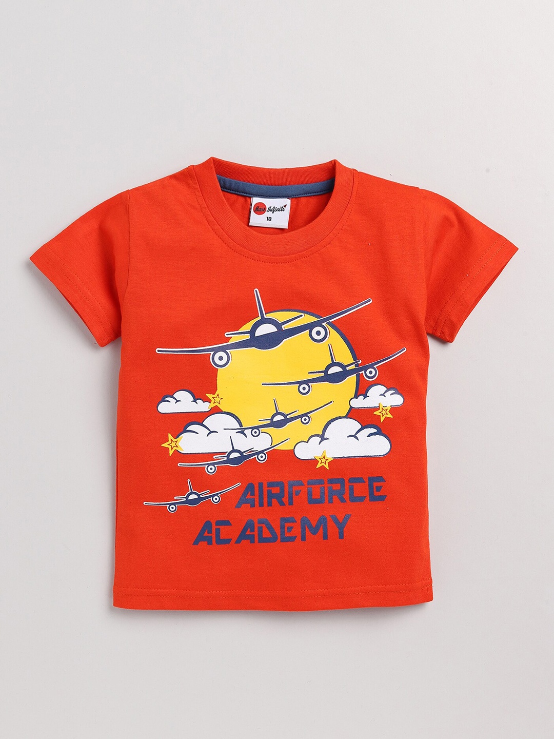 

Mars Infiniti Boys Graphic Printed Pure Cotton T-shirt, Red