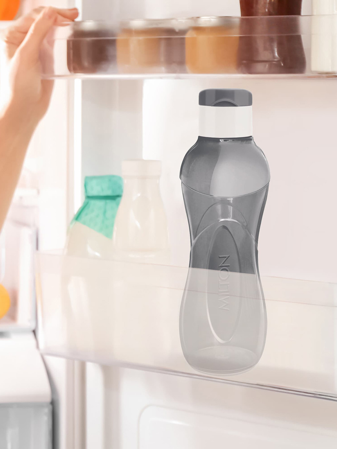 

Milton I Go Flip 6 Pcs Grey Plastic Water Bottle 750 ml Each