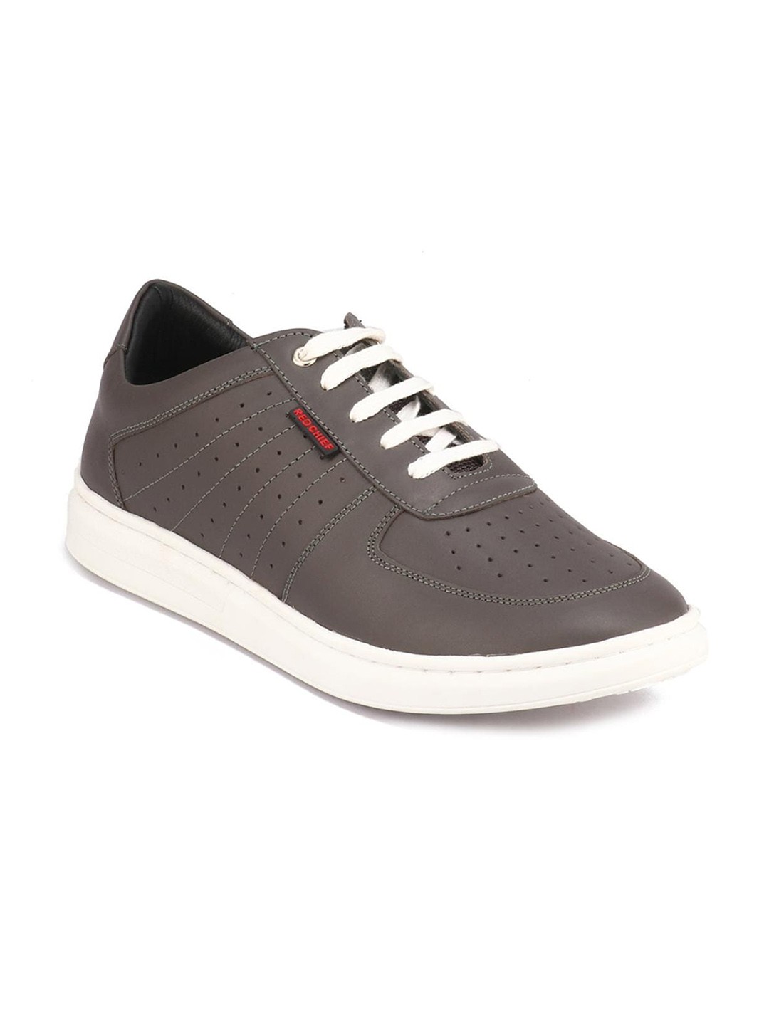 

Red Chief Men Perforations Leather Sneakers, Grey