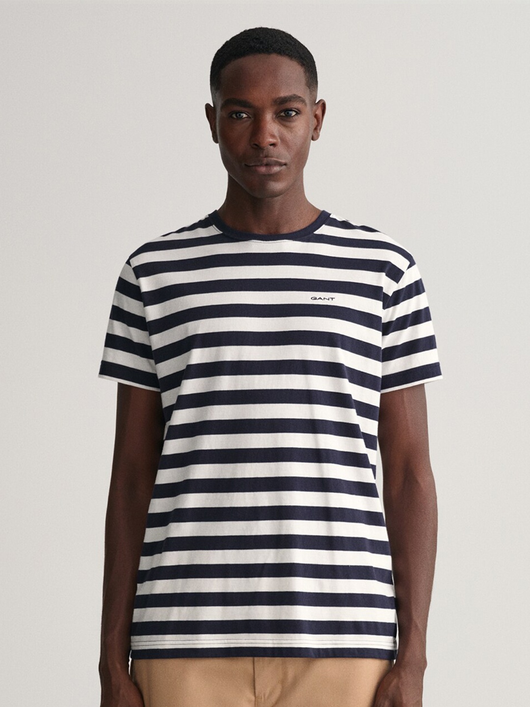 

GANT Men Nautical Striped Cotton T-shirt, Blue