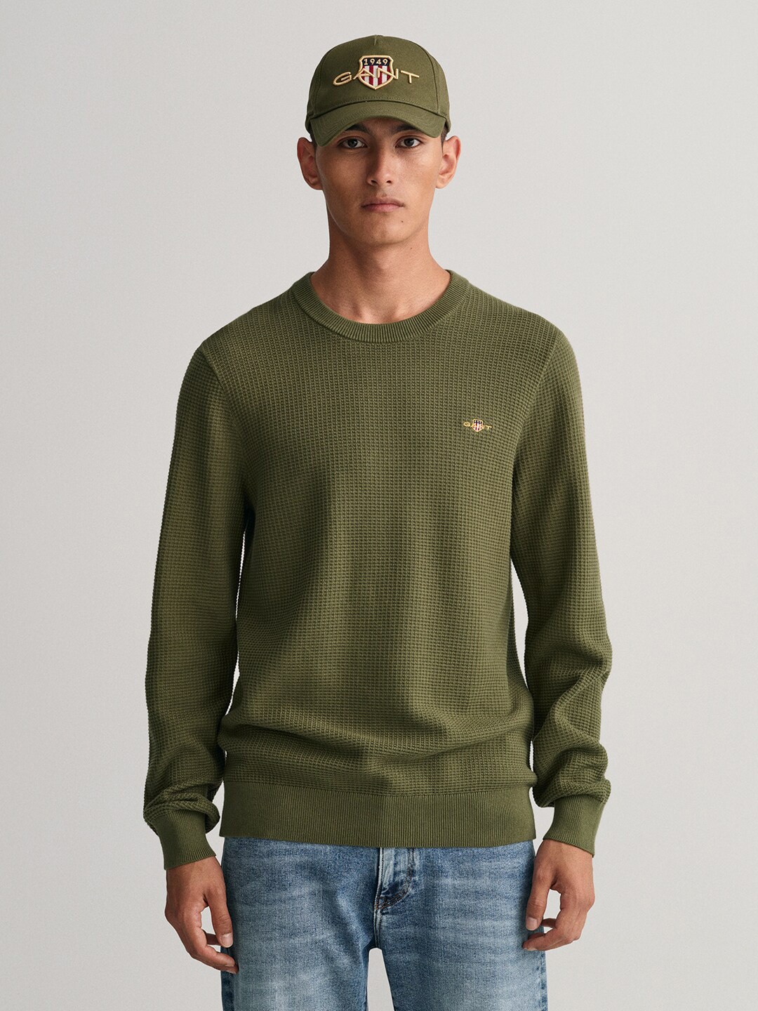 

GANT Men Embroidered Cotton Baseball Cap, Olive