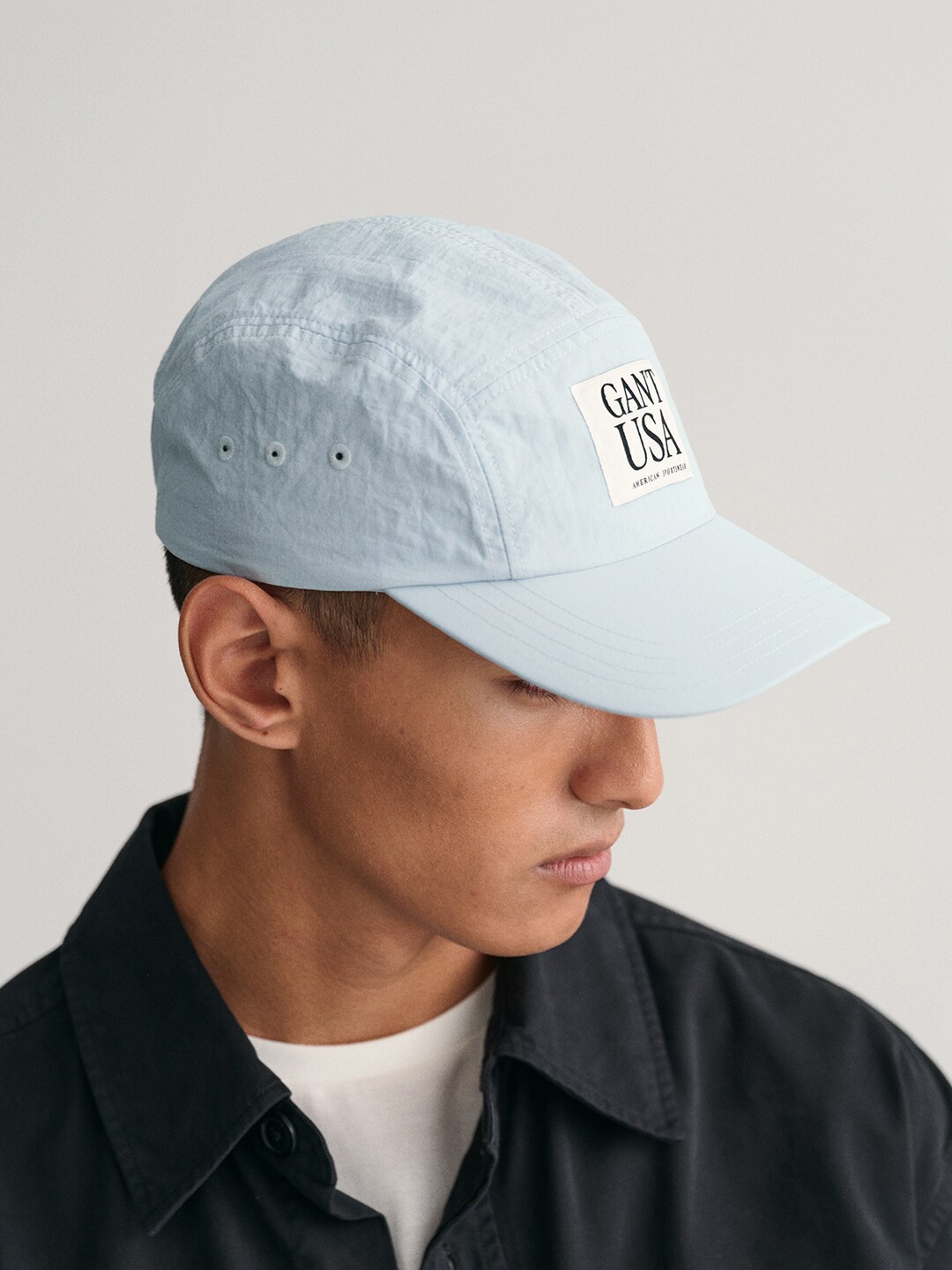 

GANT Men Printed Cotton Snapback Cap, Blue