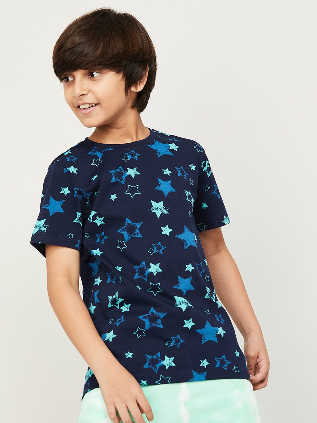 

Fame Forever by Lifestyle Boys Conversational Printed Pure Cotton T-shirt, Navy blue