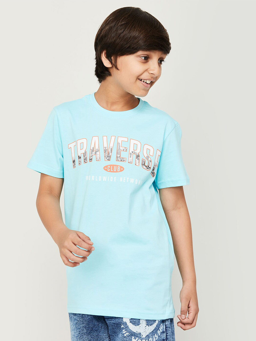 

Fame Forever by Lifestyle Boys Typography Printed Pure Cotton T-shirt, Blue