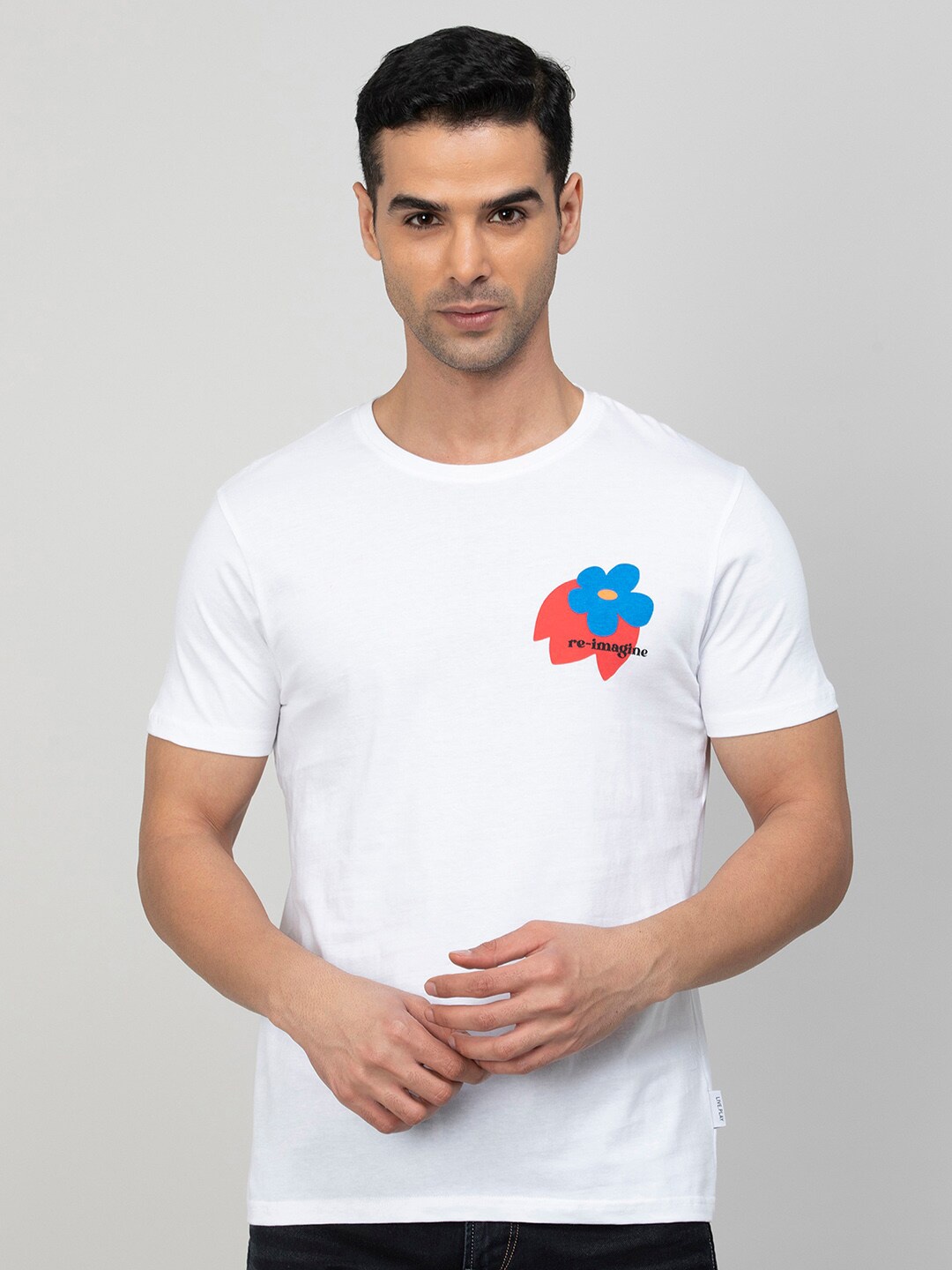

Fame Forever by Lifestyle Typography Printed T-shirt, White
