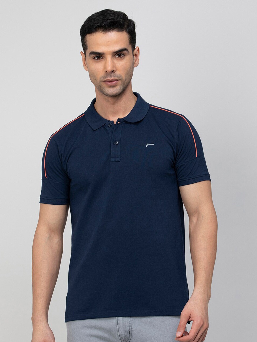 

Fame Forever by Lifestyle Polo Collar T-shirt, Navy blue