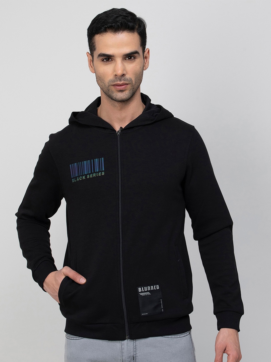 

Bossini Hooded Cotton Sweatshirt, Black
