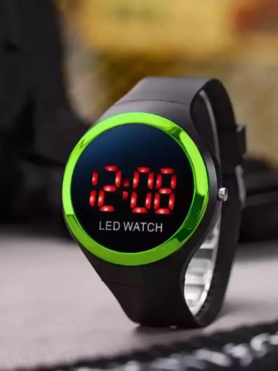 

WATCHSTAR Men Sports Digital Watch Apple LED Green, Black