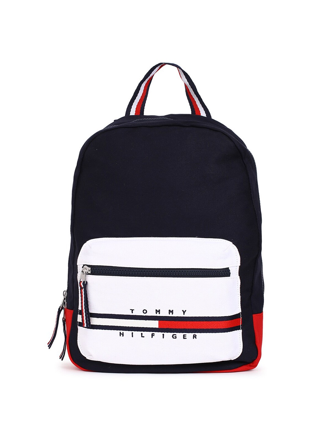 

Tommy Hilfiger Boys Colourblocked Non Padded Small Backpack, Navy blue