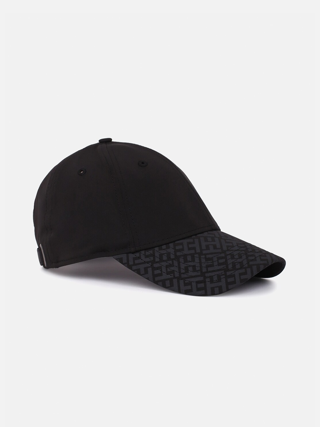 

Tommy Hilfiger Men Printed Pure Cotton Baseball Cap, Black