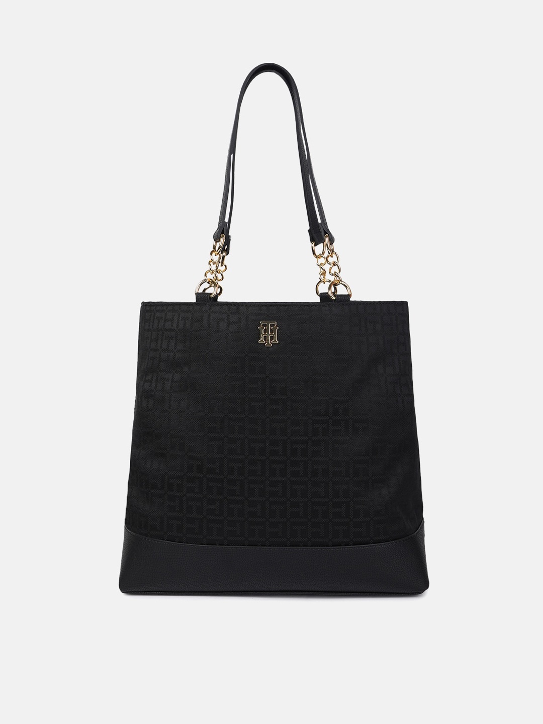 

Tommy Hilfiger Abstract Printed Shopper Tote Bag, Black