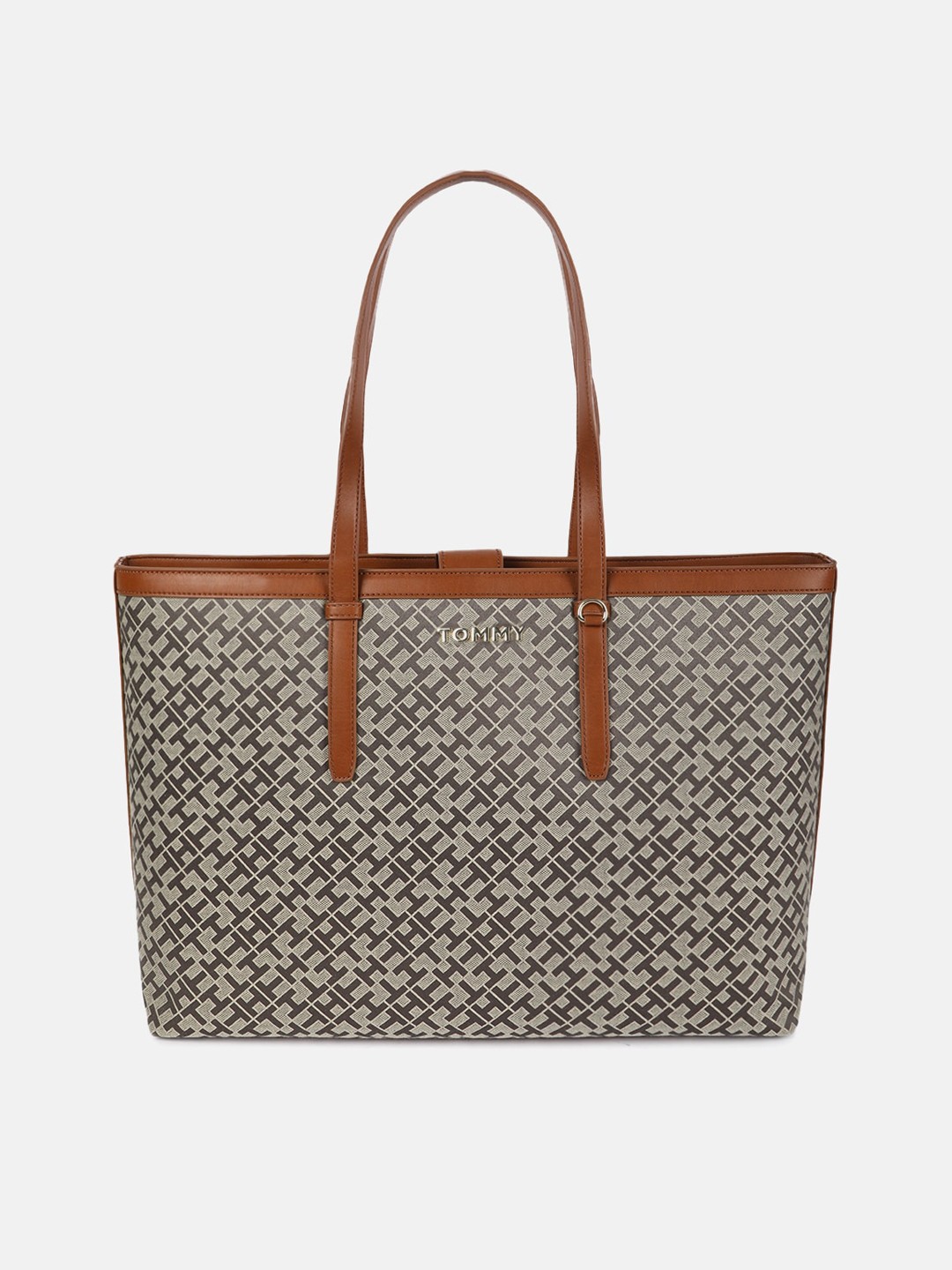 

Tommy Hilfiger Abstract Printed Oversized Shopper Shoulder Bag, Beige