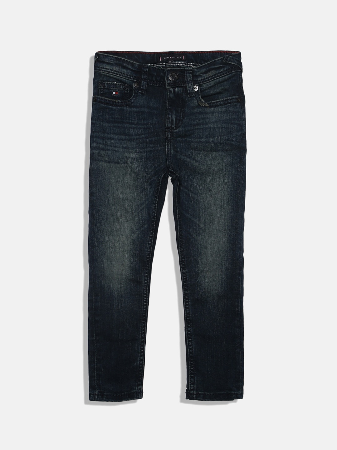 

Tommy Hilfiger Boys Mid-Rise Clean Look Light Fade Jeans, Blue