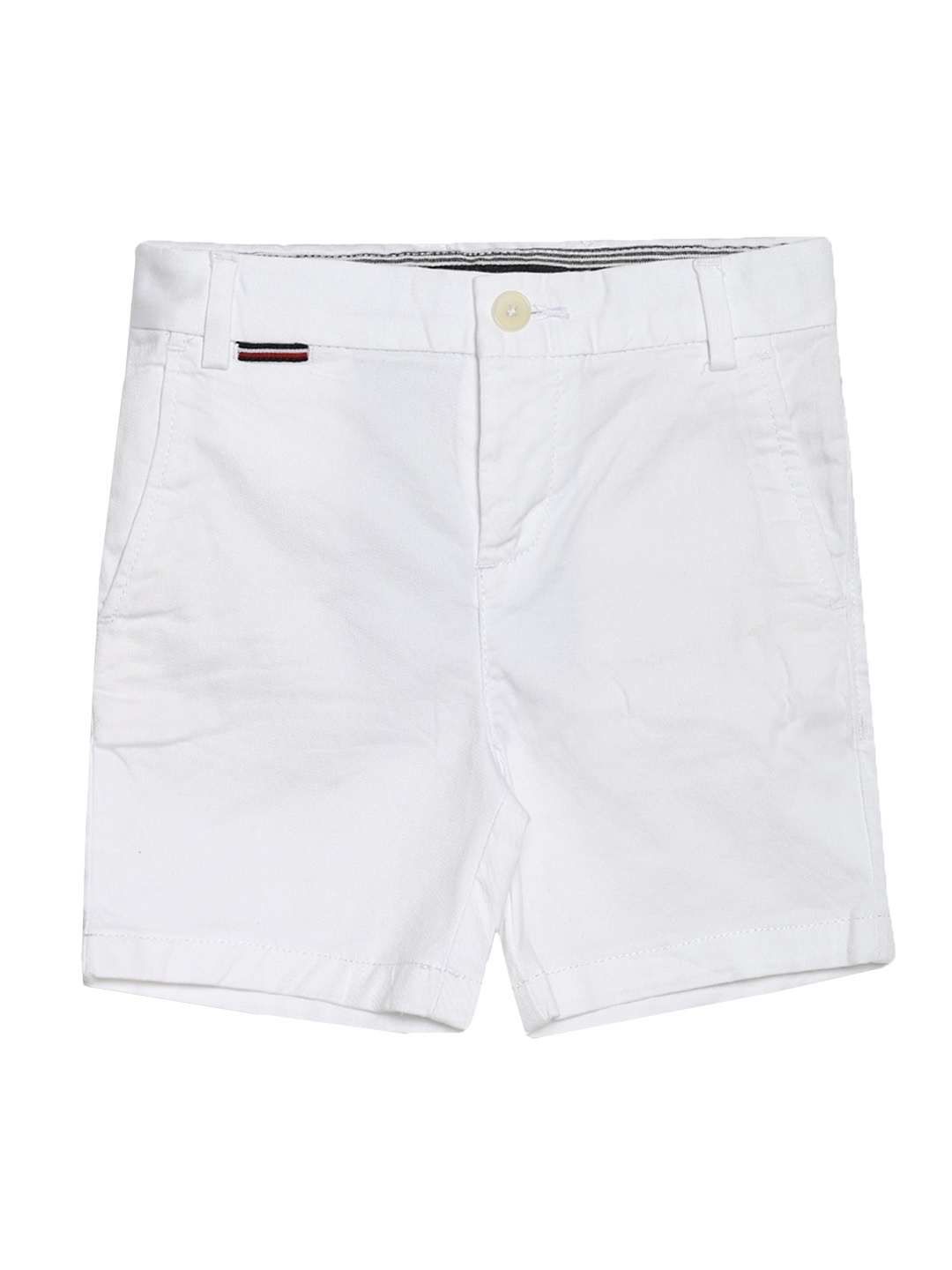 

Tommy Hilfiger Boys Mid-Rise Cotton Chino Shorts, White