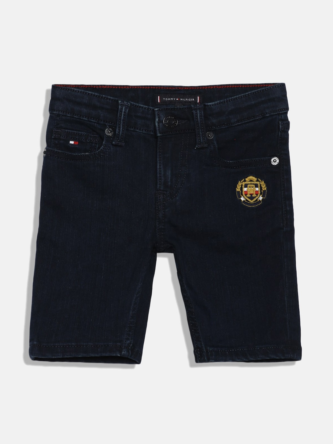 

Tommy Hilfiger Boys Mid-Rise Denim Shorts, Blue