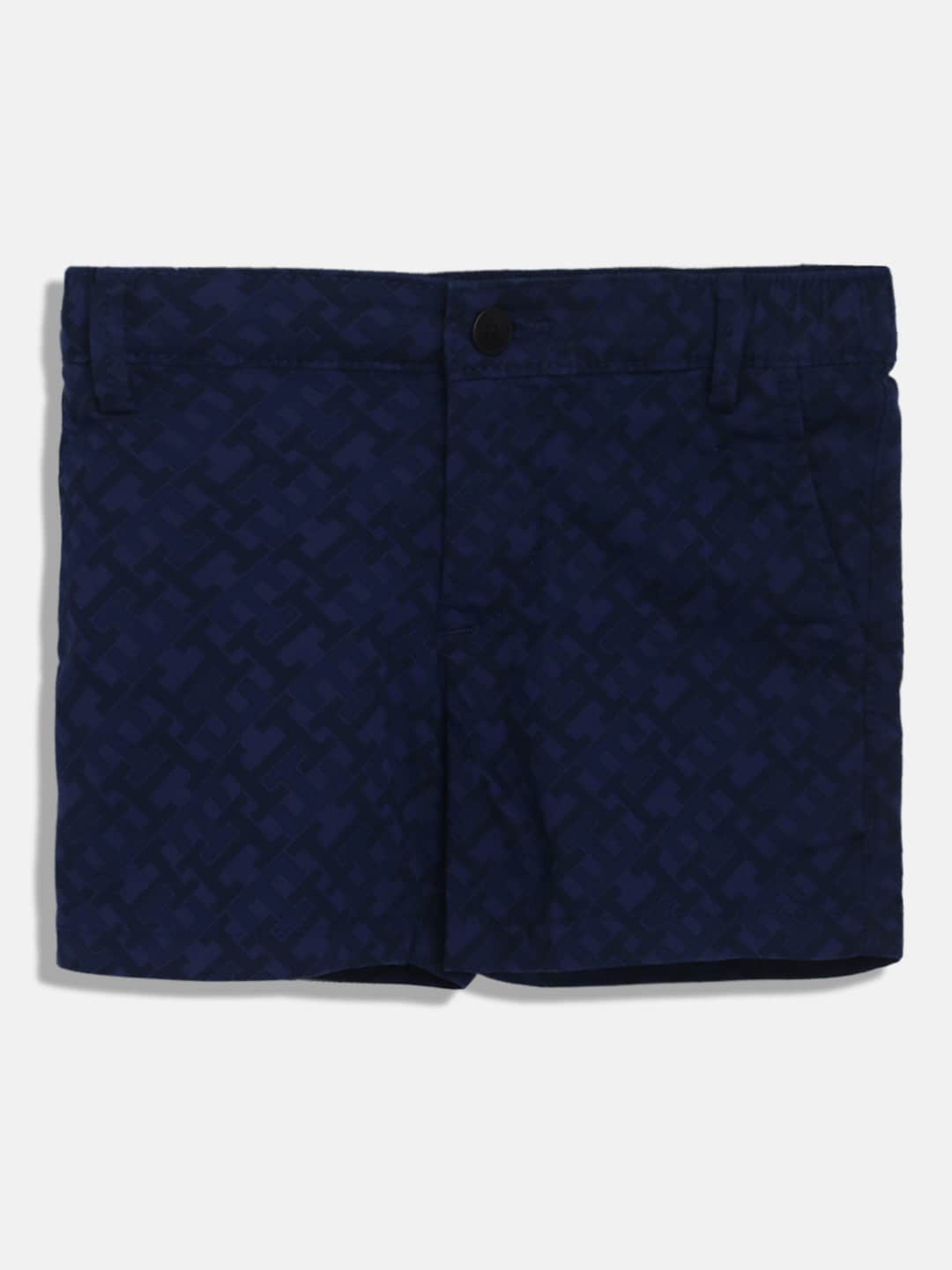 

Tommy Hilfiger Boys Mid-Rise Cotton Shorts, Blue