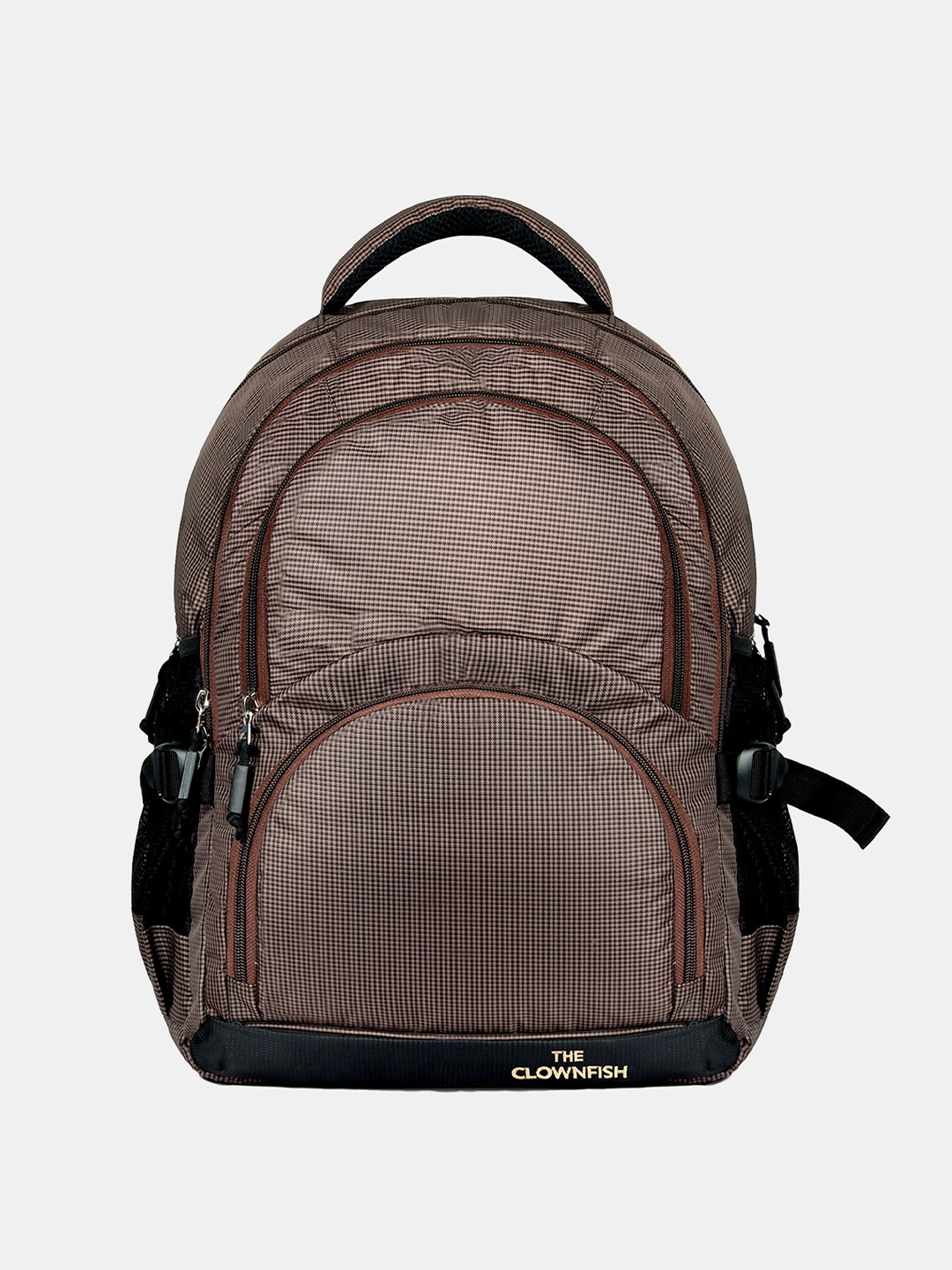 

THE CLOWNFISH Unisex Padded Strap Backpack, Brown