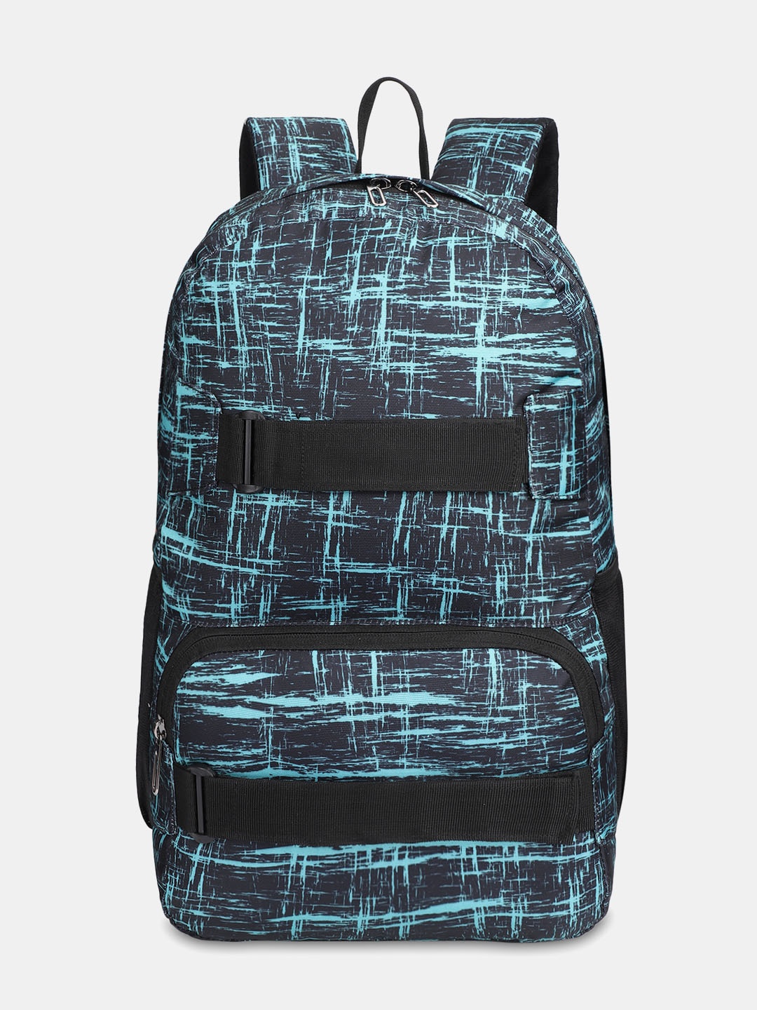 

THE CLOWNFISH Hamilton Abstract Printed Structured Backpack, Sea green