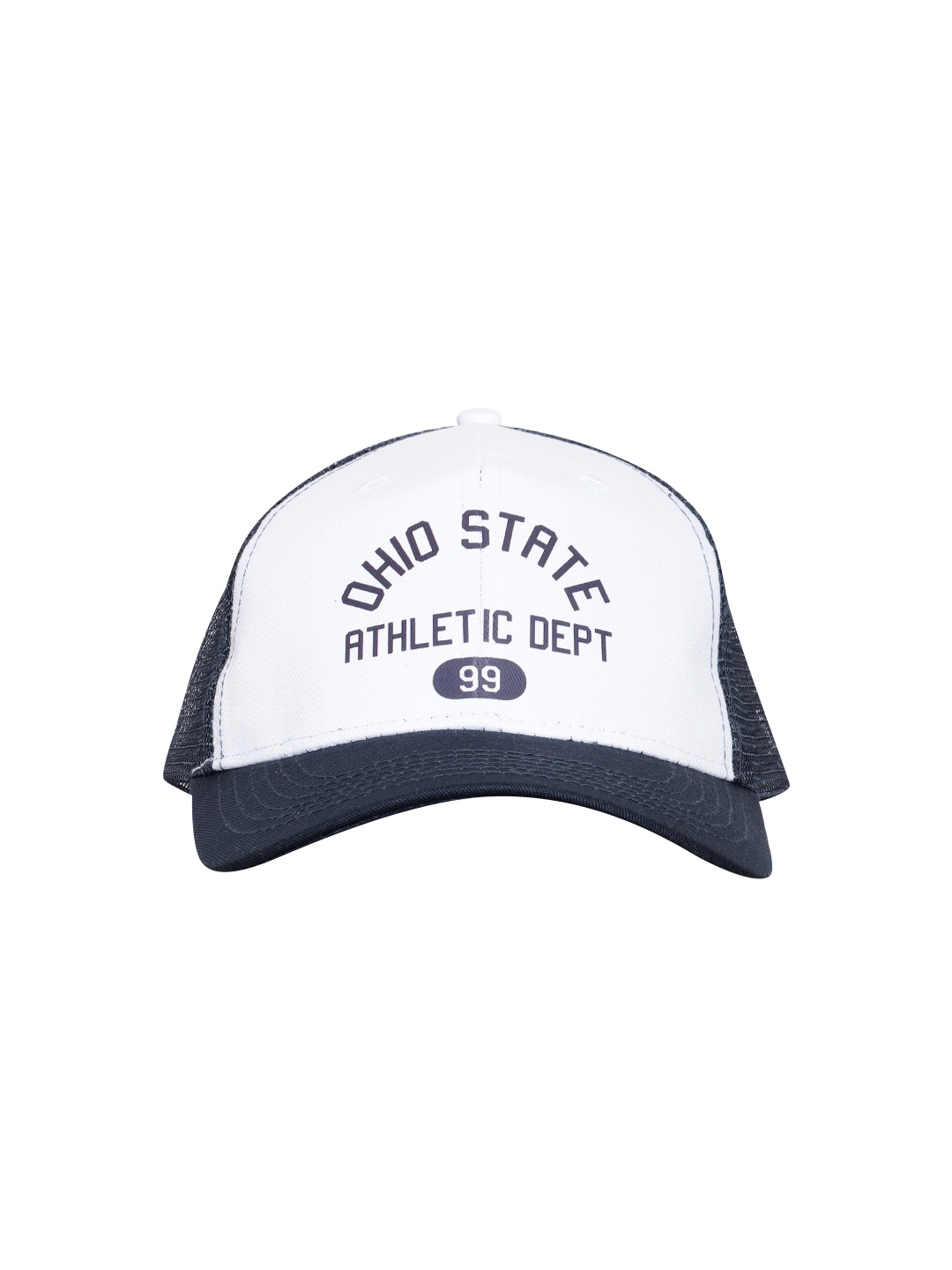 

boohooMAN Varsity Print Baseball Cap, Navy blue