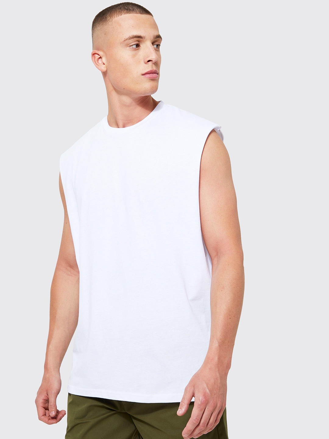 

boohooMAN Pure Cotton Oversized T-shirt, White