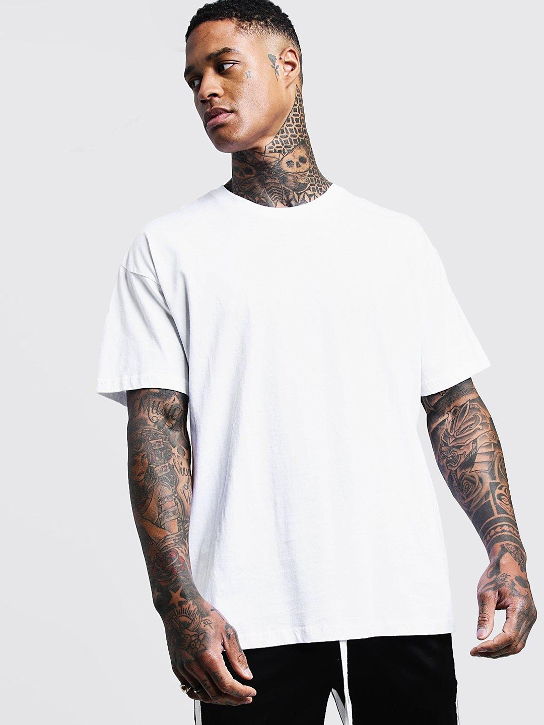 

boohooMAN Pure Cotton Oversized T-shirt, White