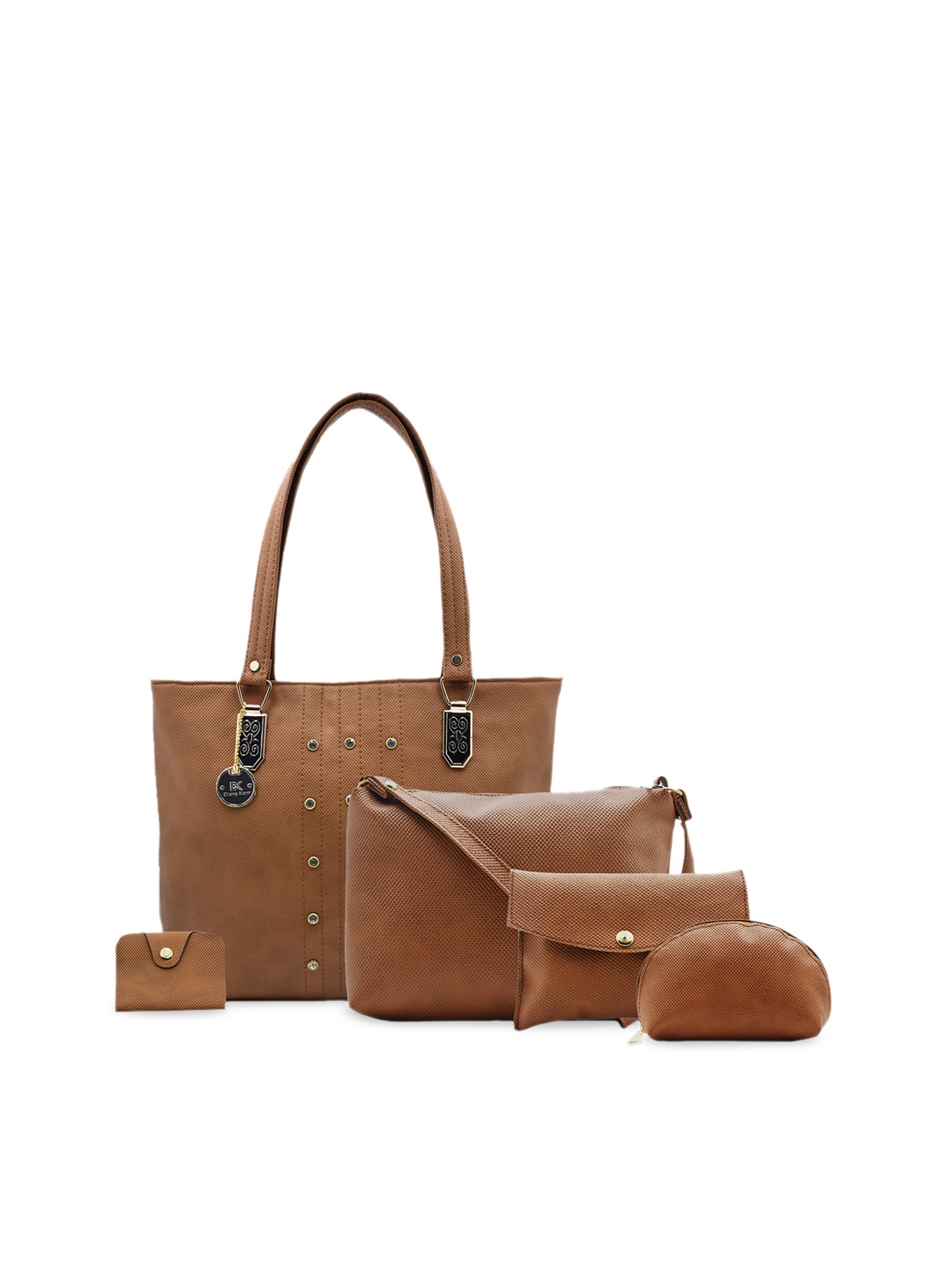 

Diana Korr PU Structured Shoulder Bag, Brown