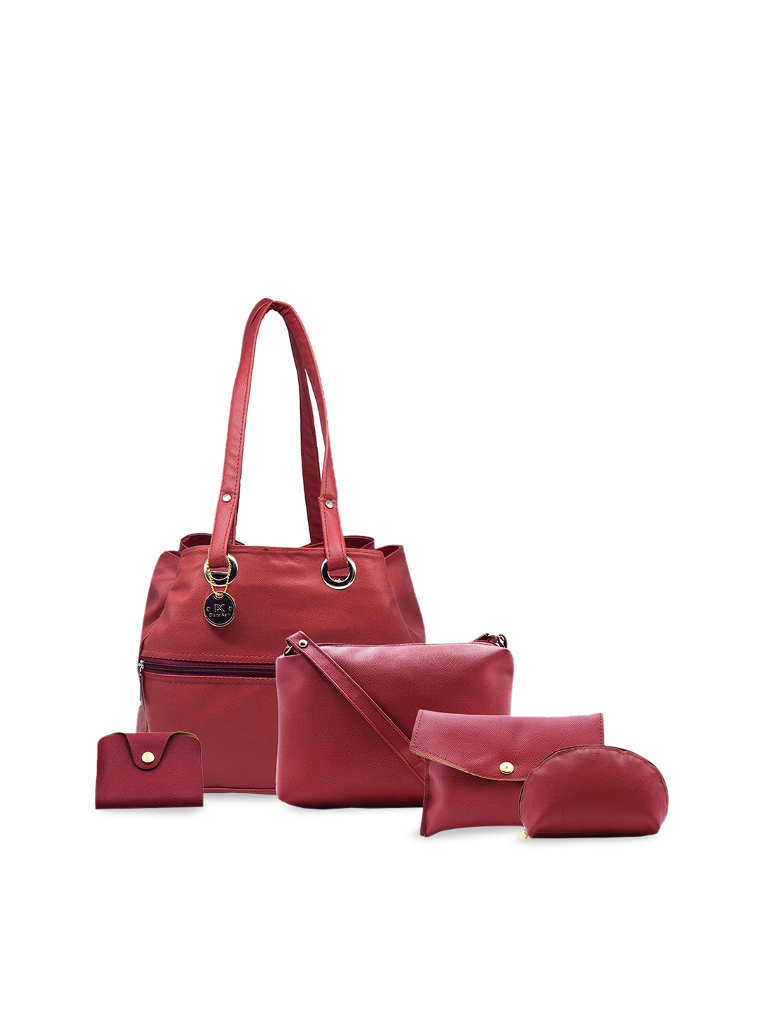 

Diana Korr PU Structured Shoulder Bag, Maroon