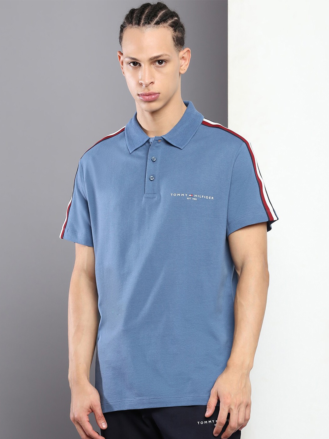 

Tommy Hilfiger Polo Collar Slim Fit T-shirt, Blue
