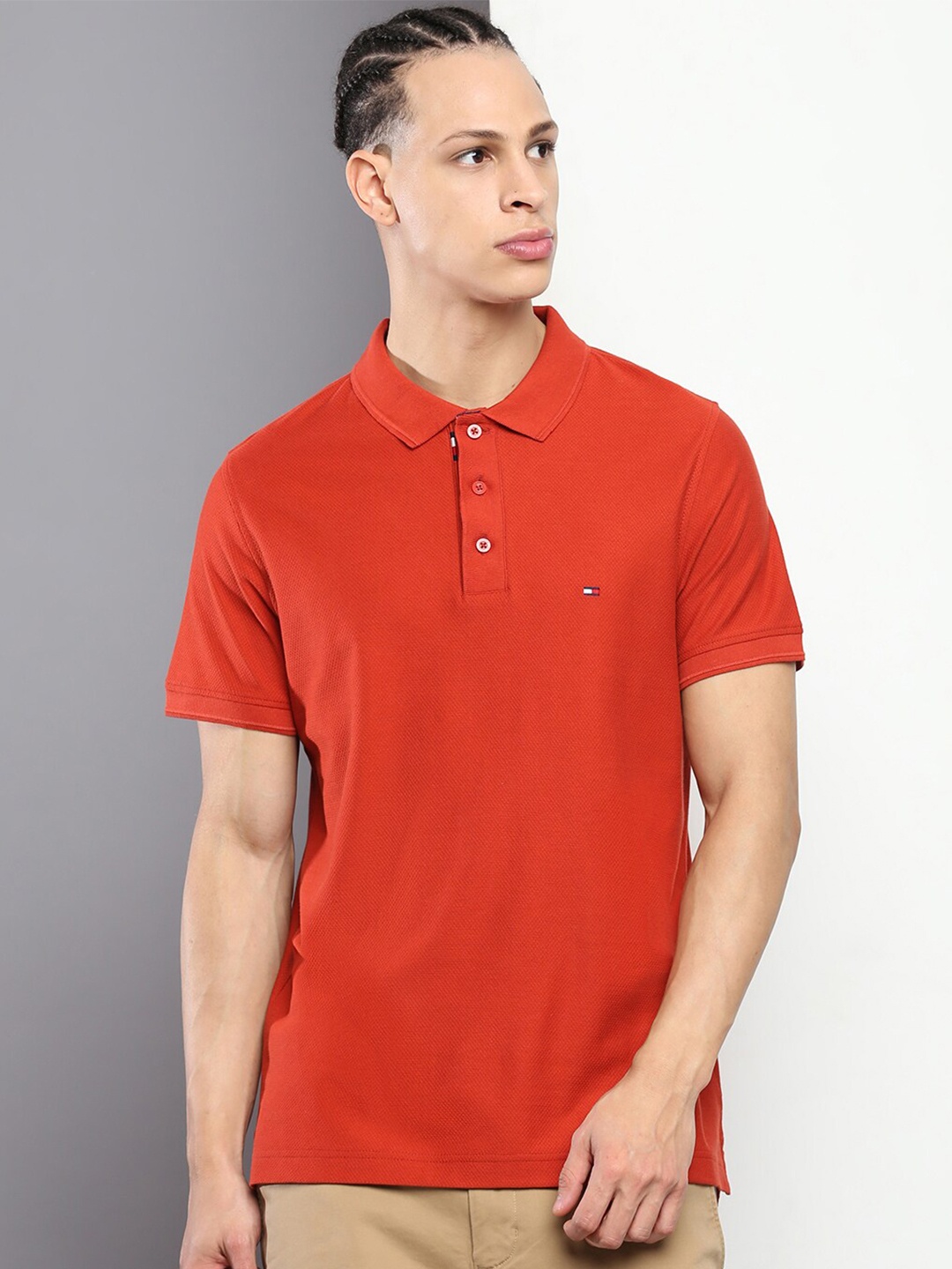 

Tommy Hilfiger Polo Collar Slim Fit T-shirt, Red