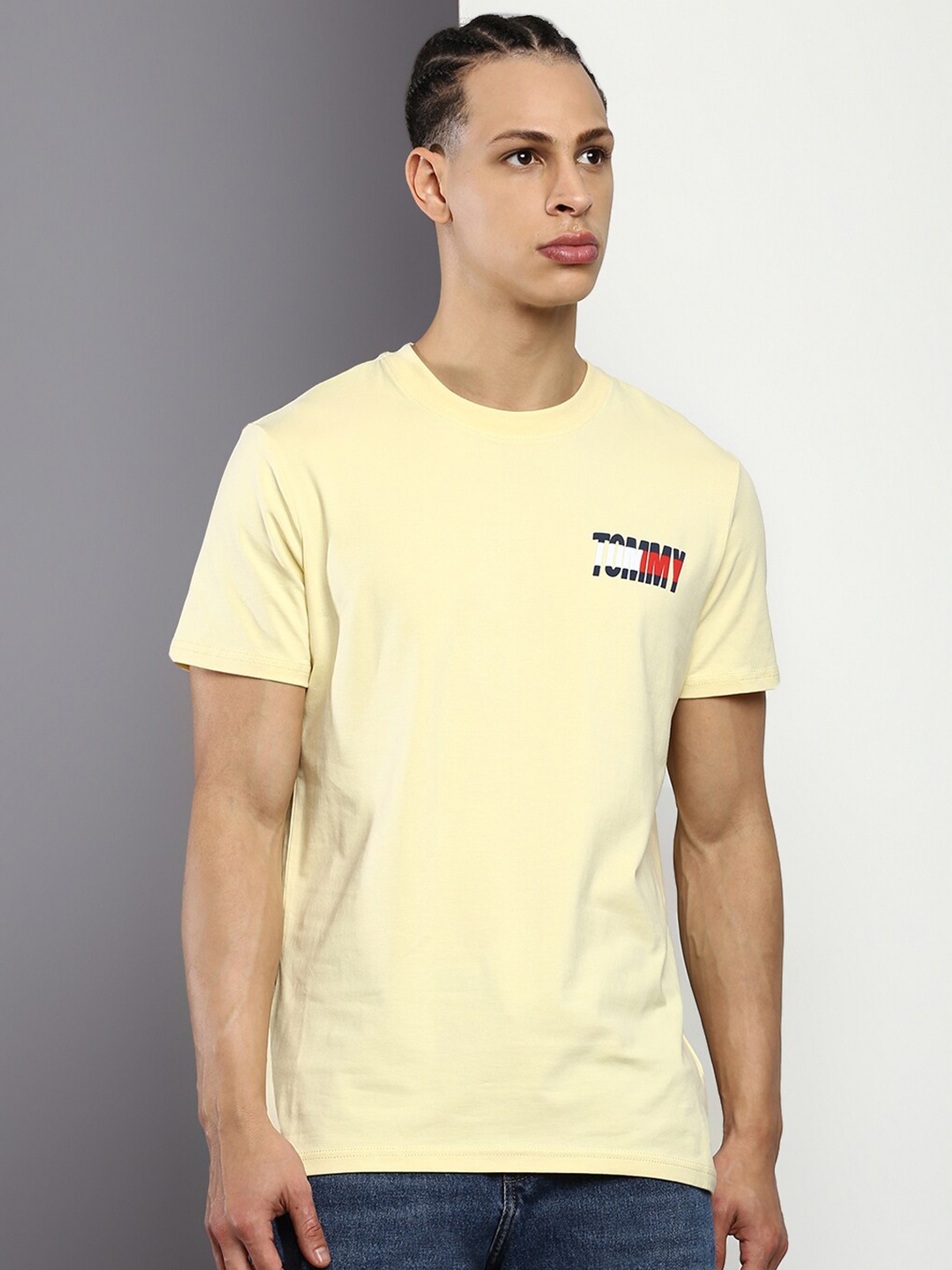 

Tommy Hilfiger Round Neck Slim Fit T-shirt, Yellow