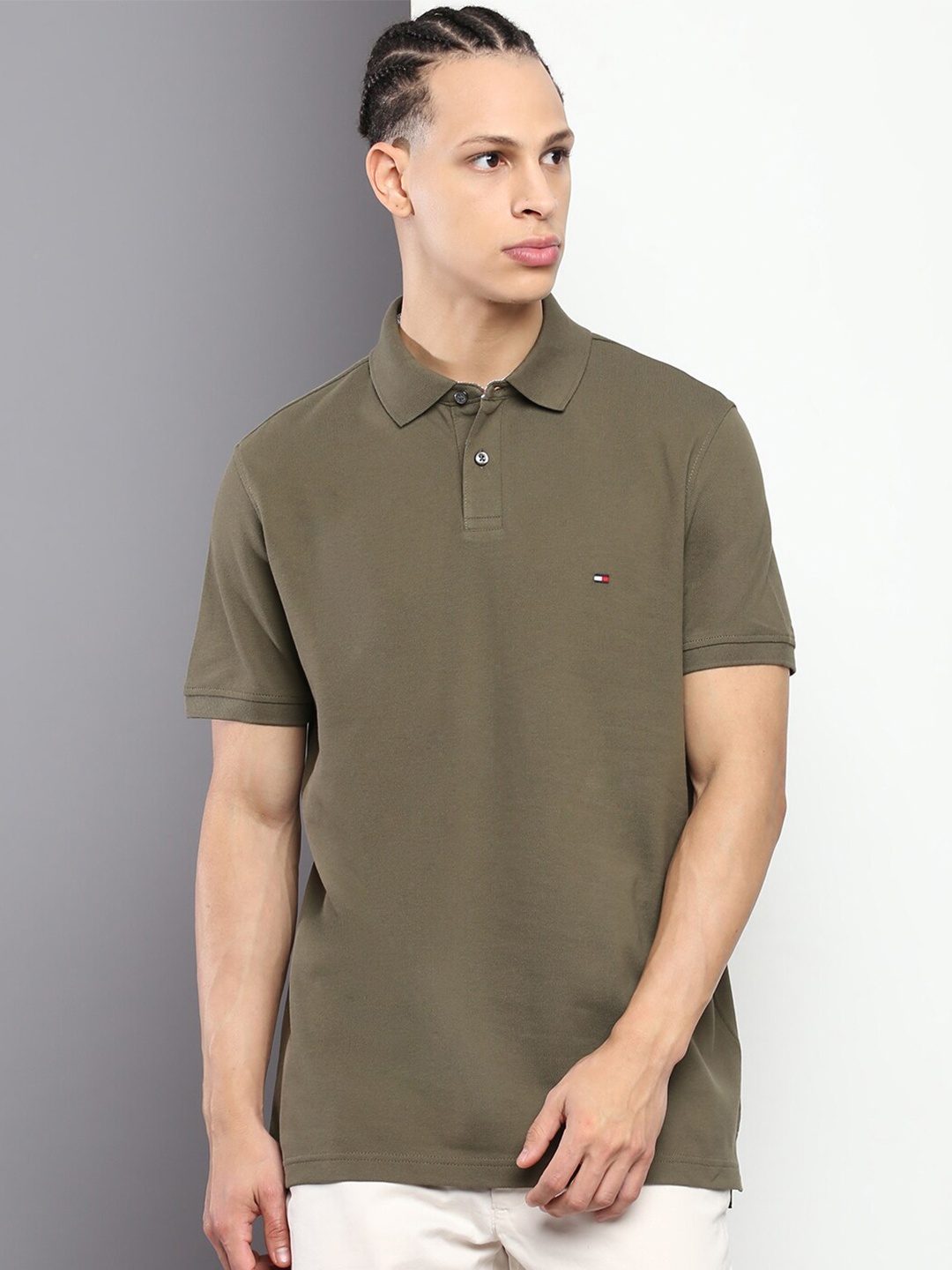 

Tommy Hilfiger Polo Collar T-shirt, Olive