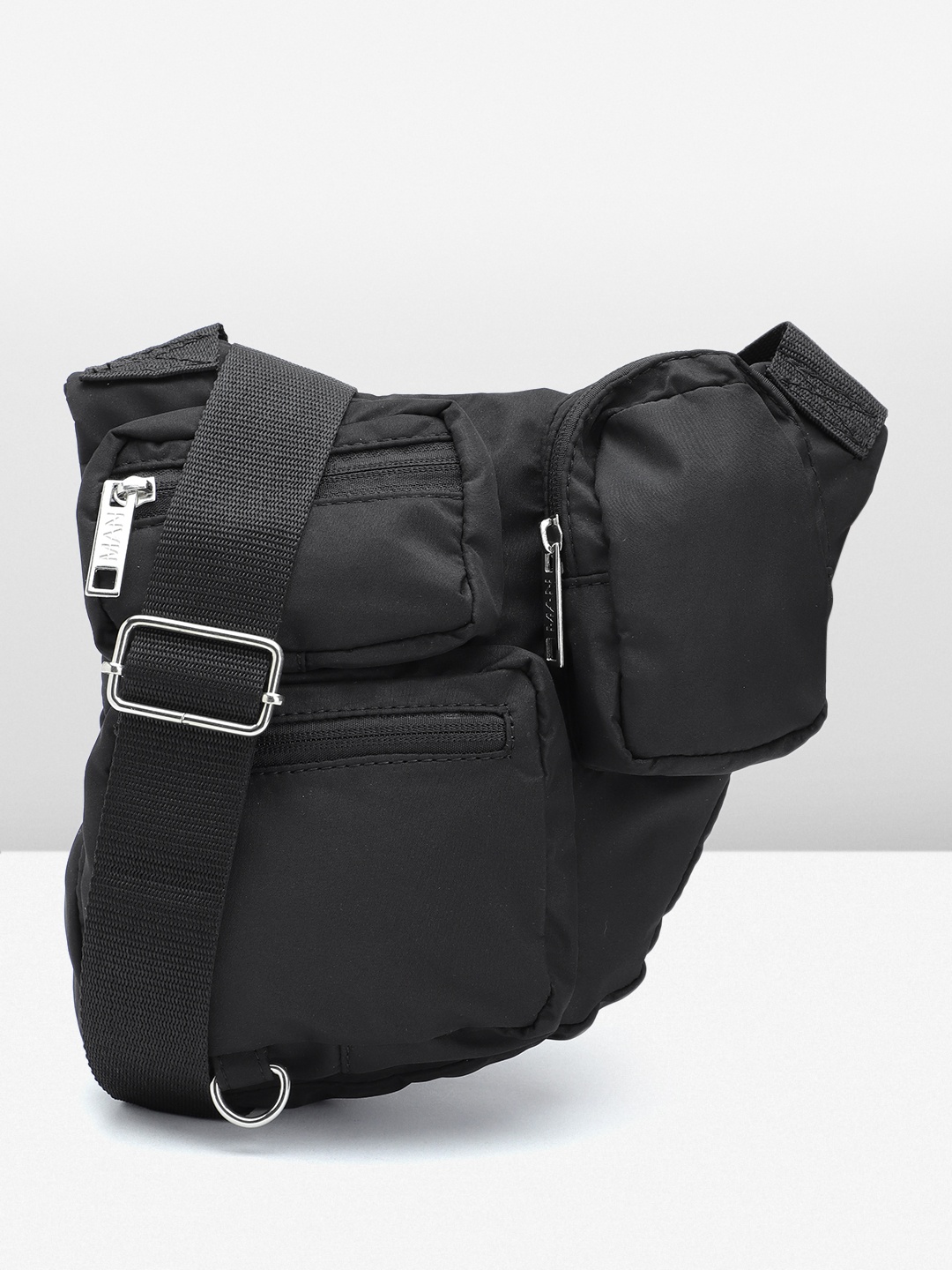 

boohooMAN Cross Body Messenger Bag, Black
