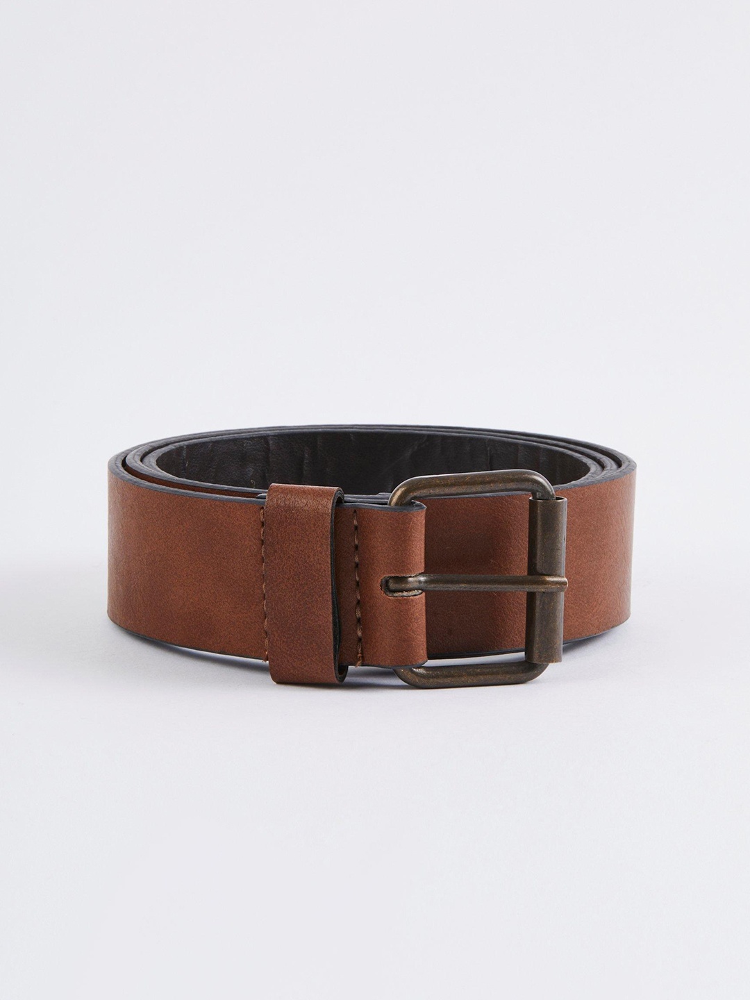 

boohooMAN Wide Belt, Brown
